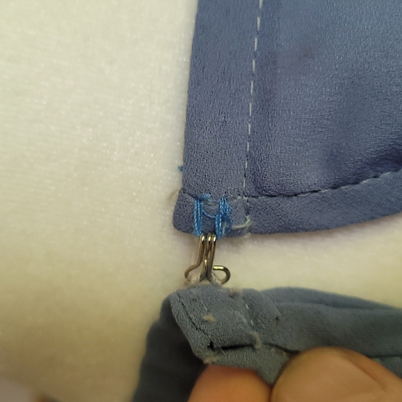 Vintage Perwinkle Embroidered Dress - Picture 8 of 12